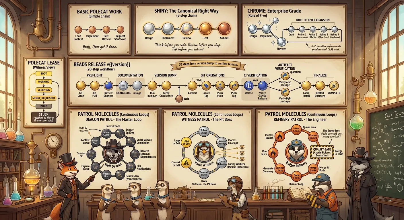 Patrol Molecules: Continuous Loops