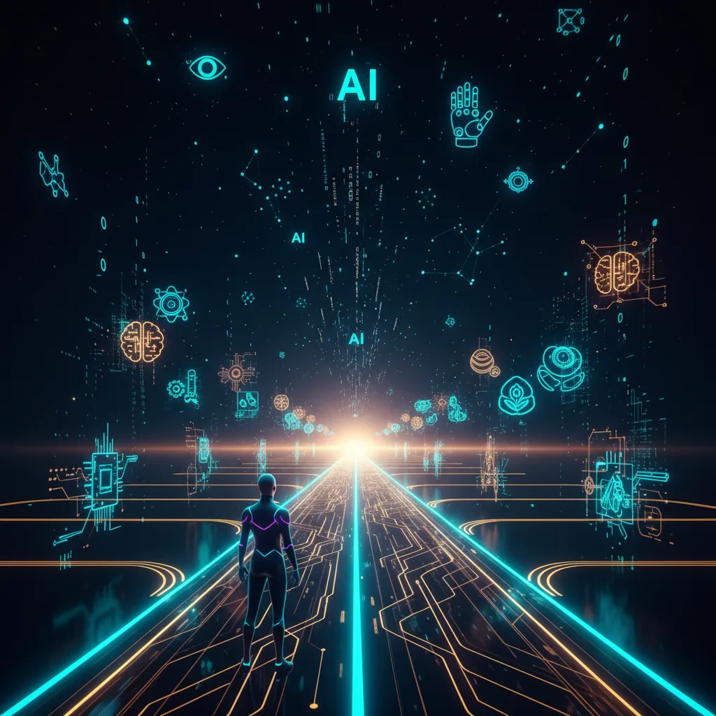 The Path to the Future - Road illuminated by AI